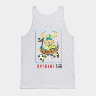 Sverige / Sweden 70s Football Retro Fan Design Tank Top